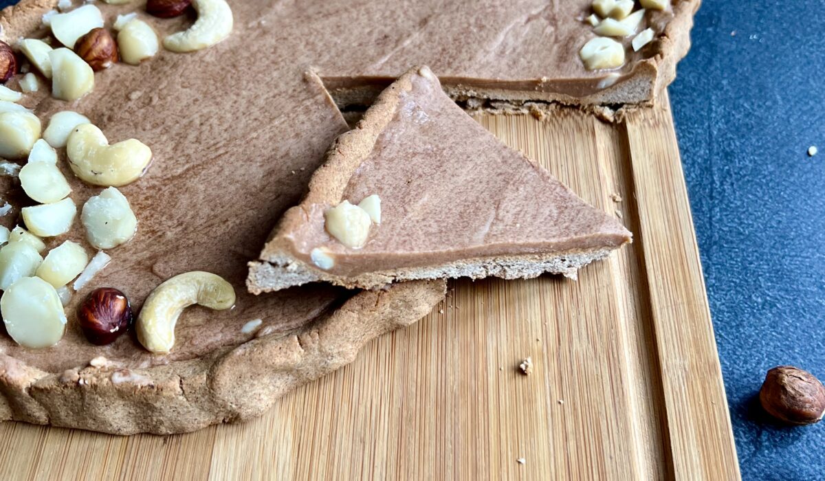Orzechowy keto mazurek, bez cukru, bez glutenu
