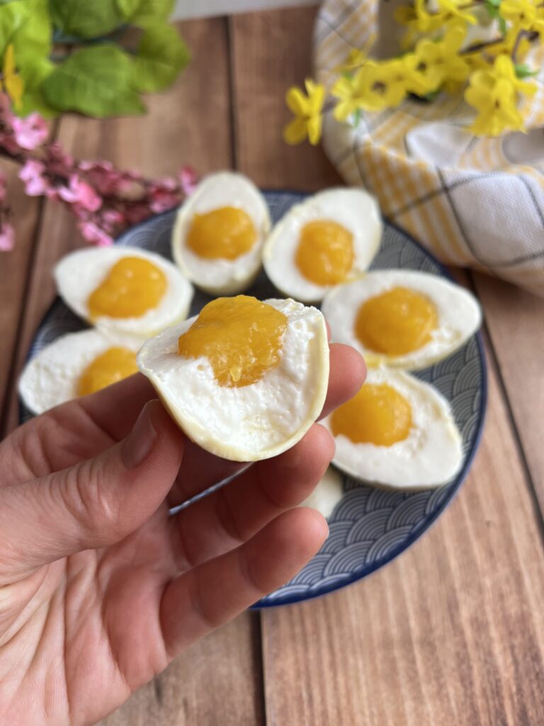Keto deser wielkanocny jajeczka na miękko, bez cukru