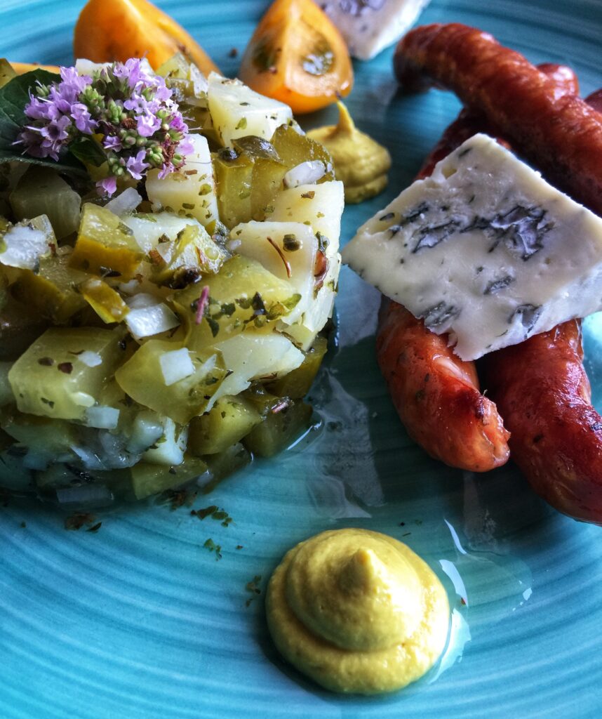 sałatka ziemniaczana, keto, low carb, przepis, zdrowa dieta