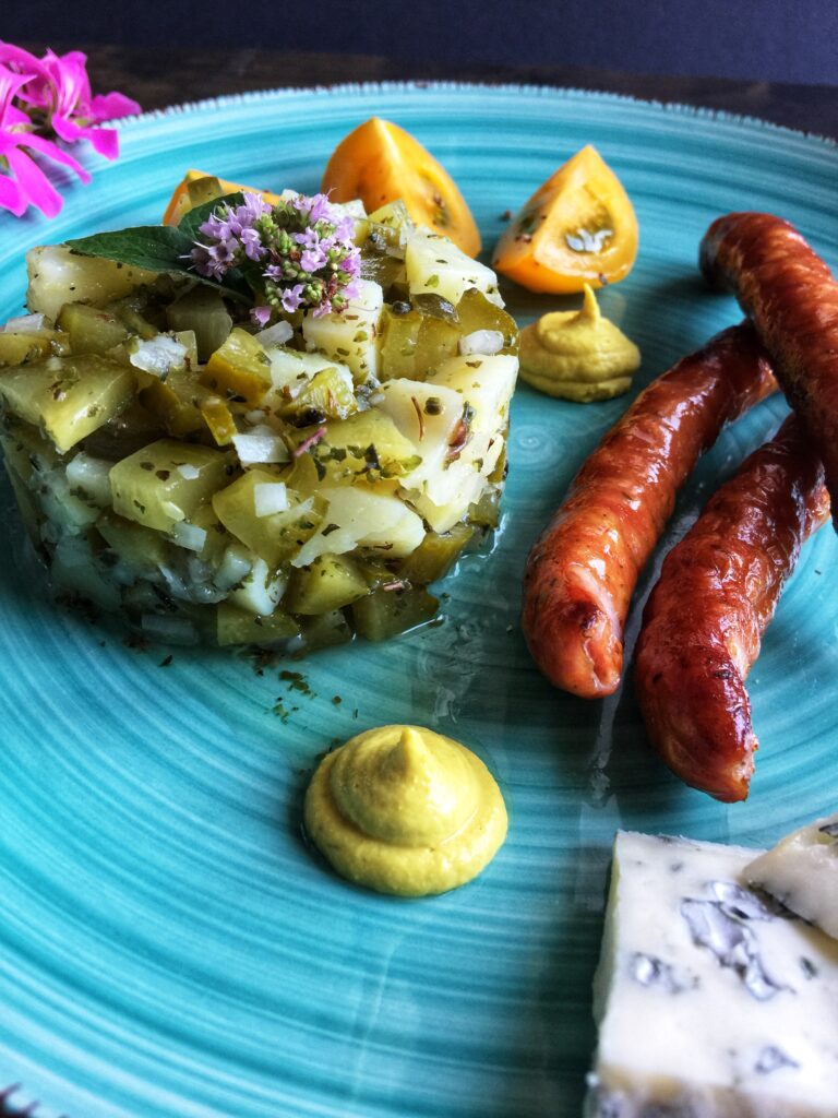 sałatka ziemniaczana, keto, low carb, przepis, zdrowa dieta