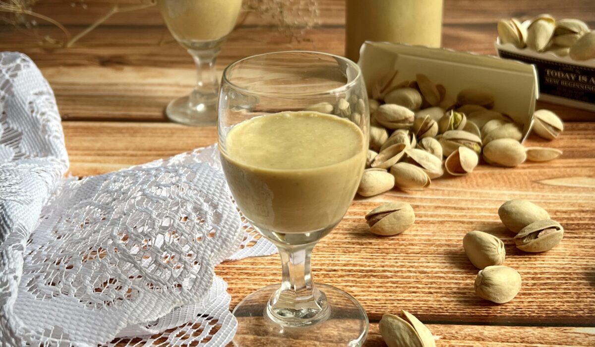 Likier pistacjowy - bez dodatku cukru, pistacje, keto, low carb