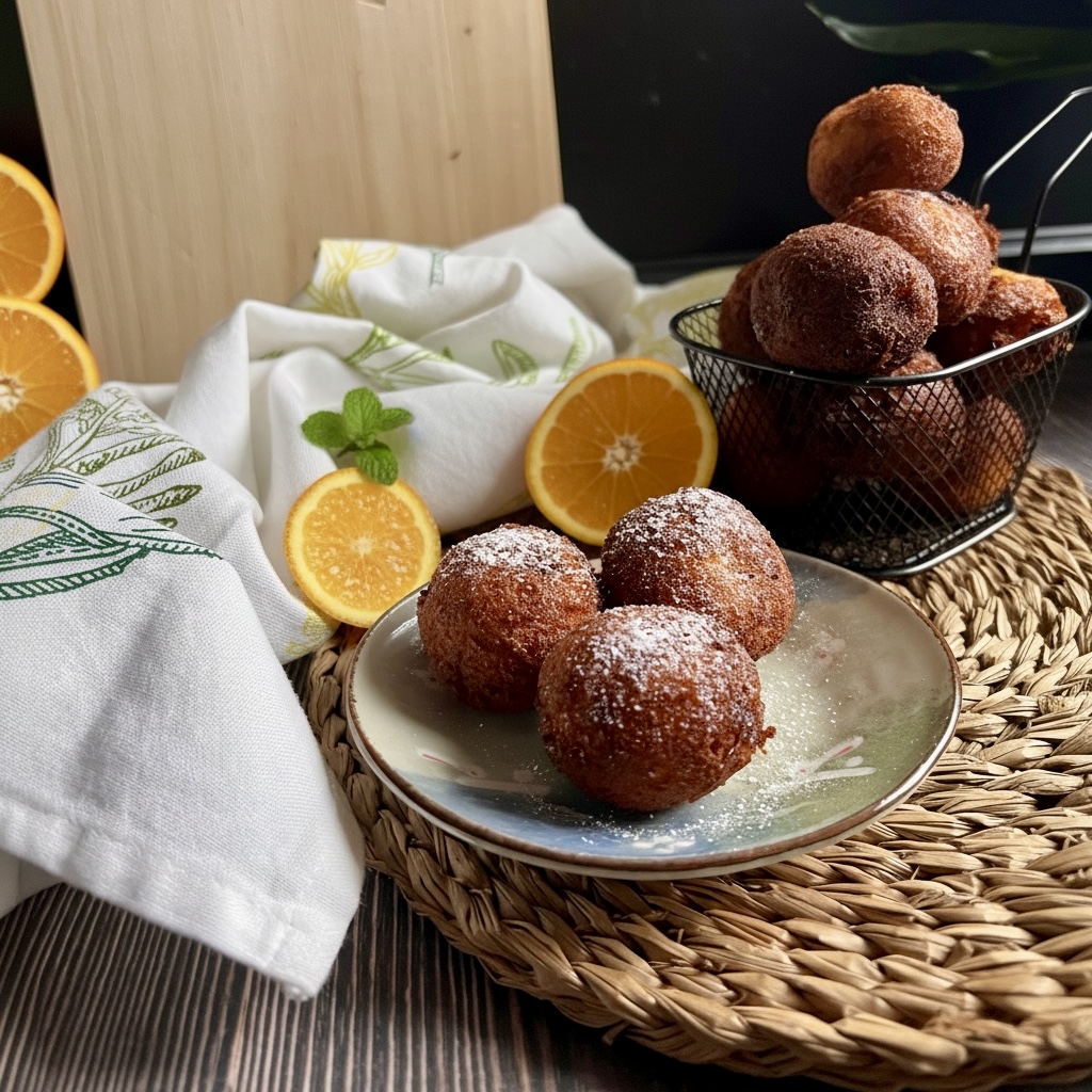 Keto pączki serowo-pomarańczowe bez cukru, bez glutenu, wysokobiałkowe