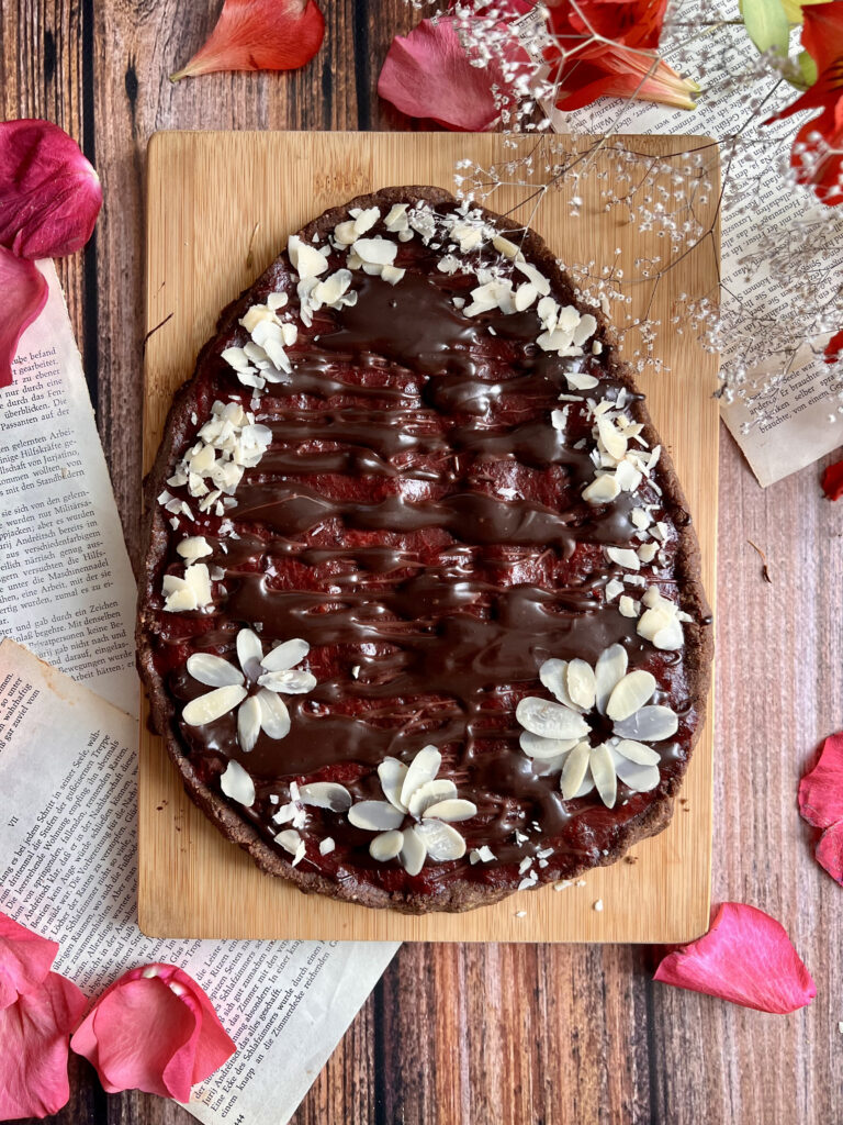 Keto mazurek śliwka w czekoladzie - bez cukru, bez glutenu