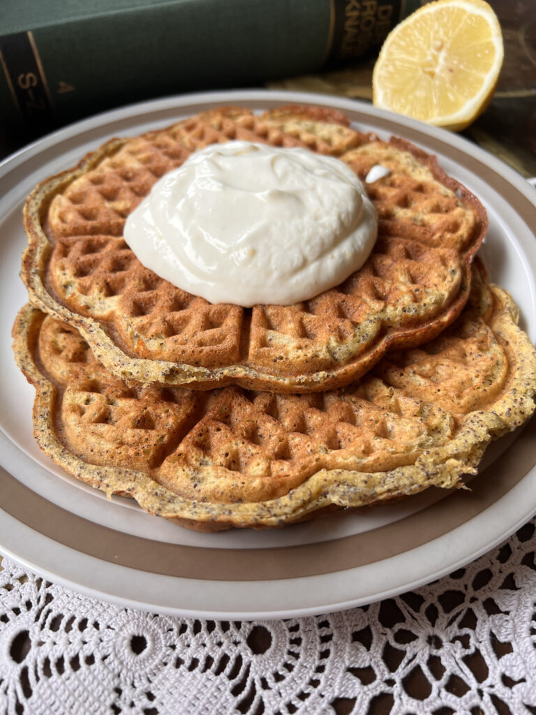 Keto gofry makowe - bez cukru i bez glutenu