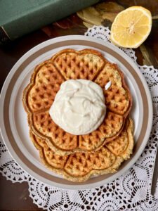 Keto gofry makowe - bez cukru i bez glutenu