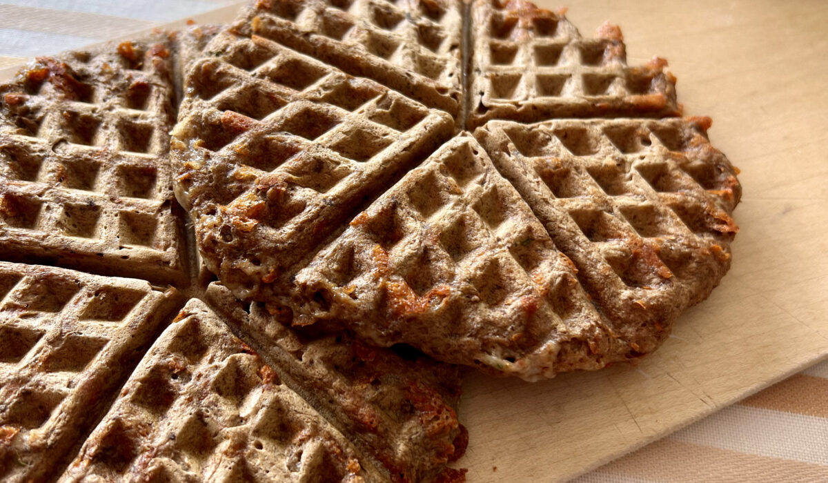 Gofry z wątróbki i sera żółtego - pyszne i sycące