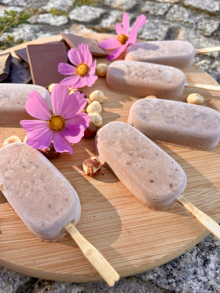 Lody bez cukru o smaku Nutelli czekoladowo-orzechowe