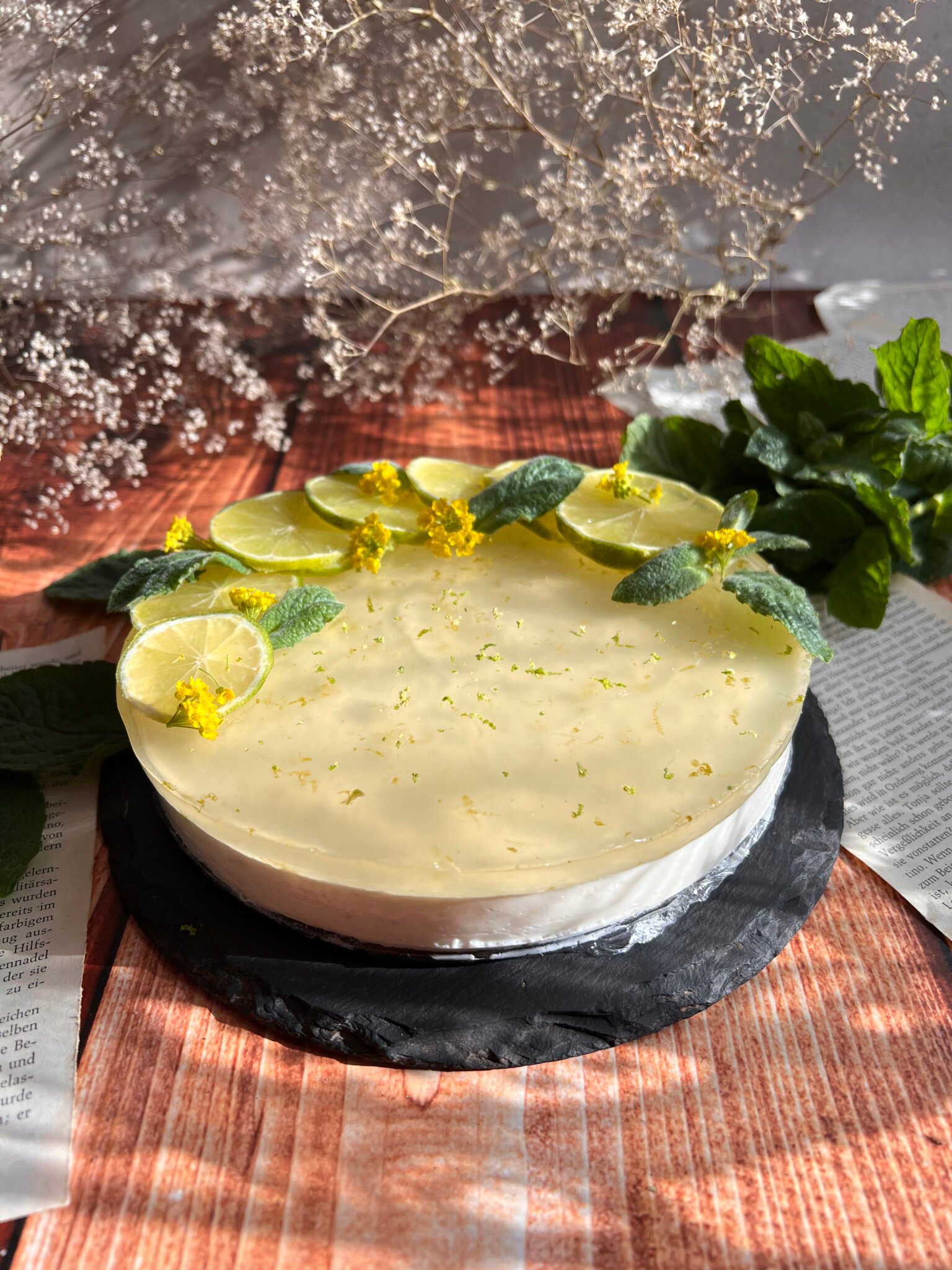 Sernik na zimno Mojito miętowo-limonkowy! Lekki i orzeźwiający!