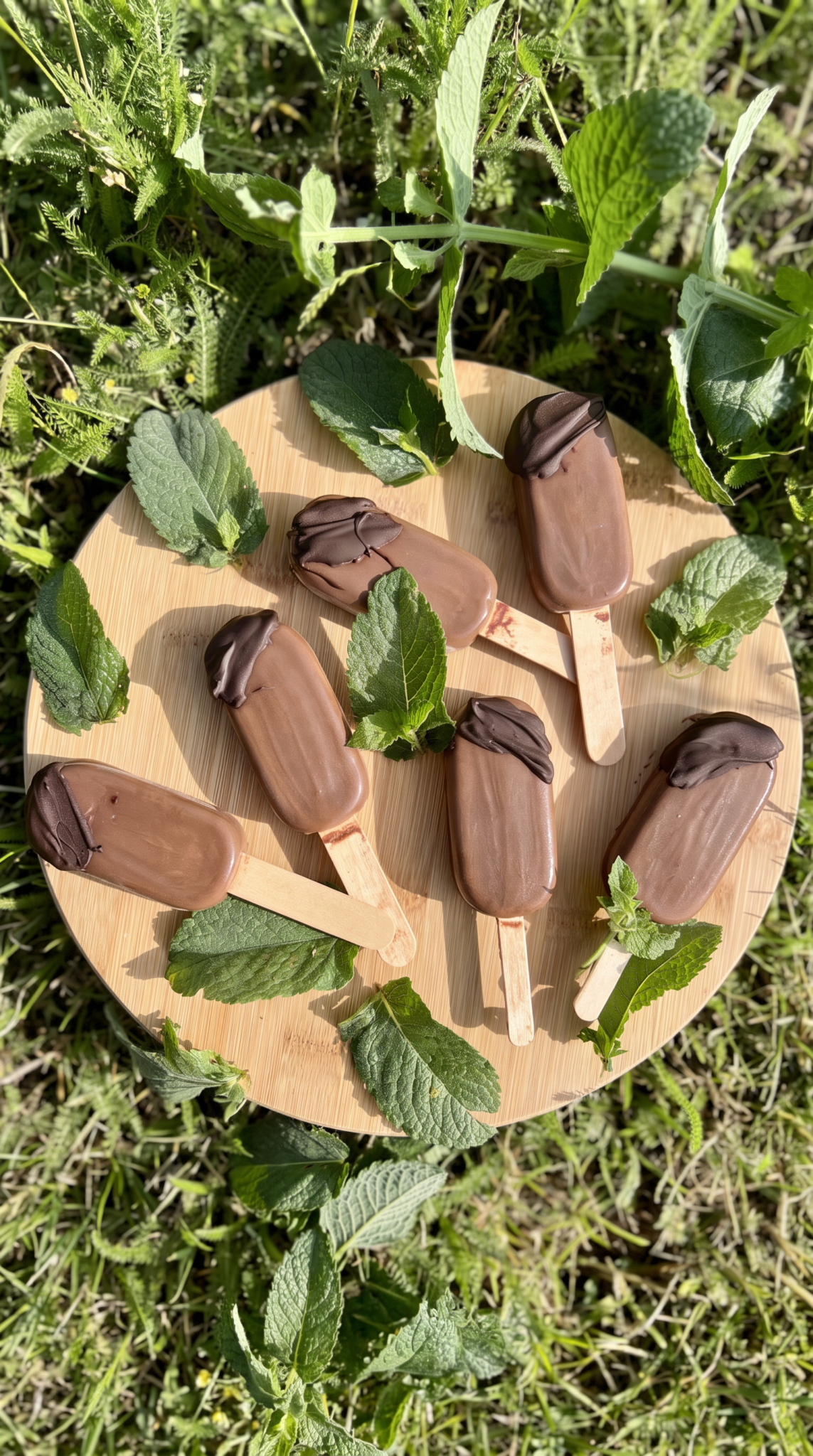 Keto lody czekoladowo-miętowe, intensywne w smaku i kremowe