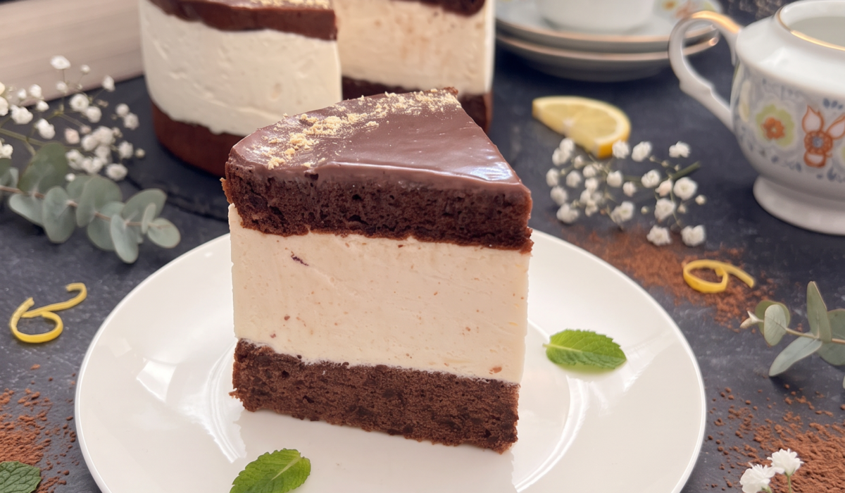 Keto tort cytrynowo-kakaowy