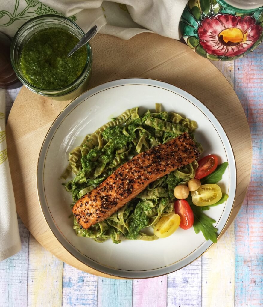 Pesto z rukoli z orzechami makadamia