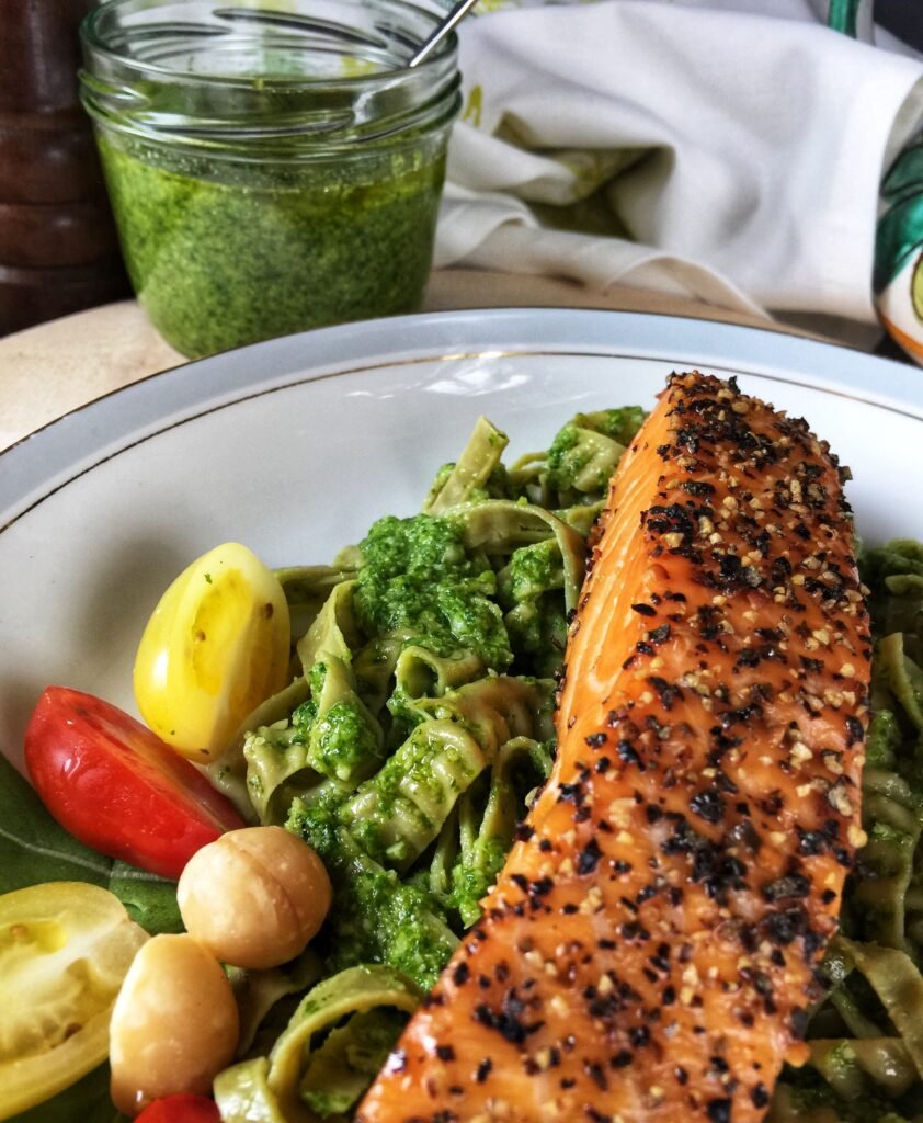 Pesto z rukoli z orzechami makadamia