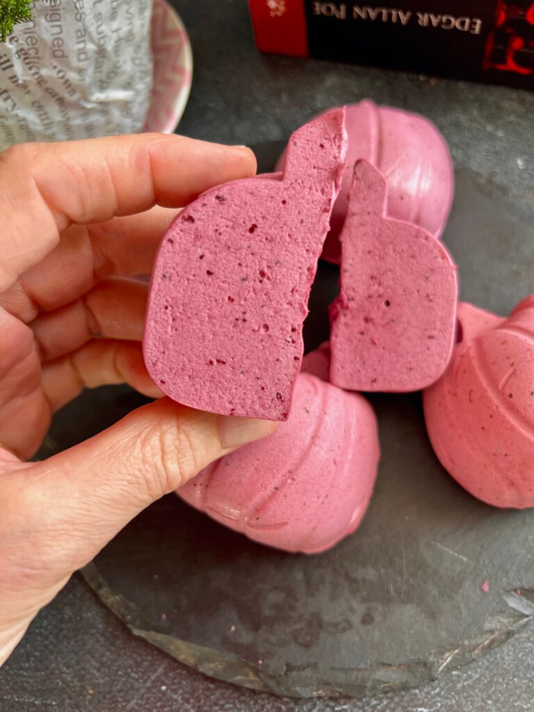 Zefiry bez cukru - keto pianki borówka i marakuja