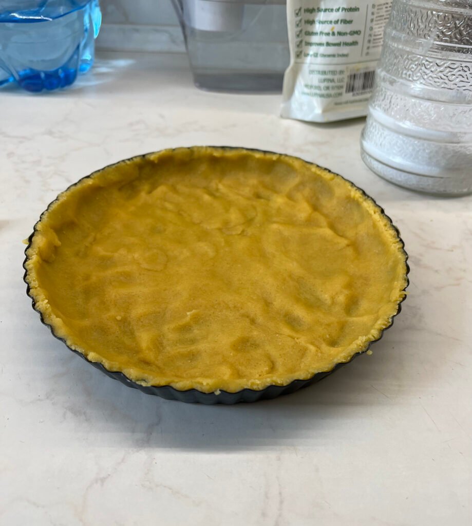 Keto tarta z jabłkami i kremem frangipane