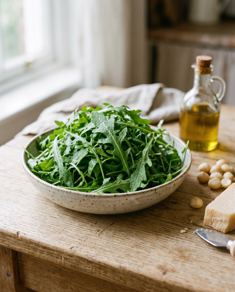 Pesto z rukoli z orzechami makadamia