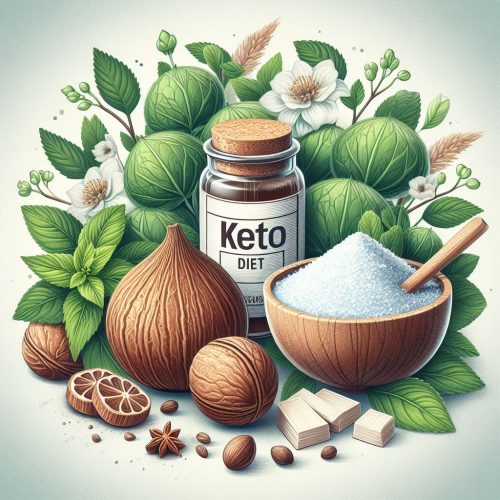 keto słodziki, stewia i monk fruit