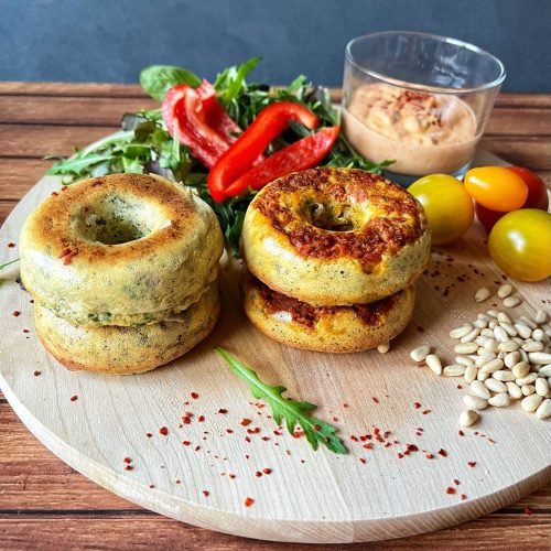 keto-bajgle, keto-bajgle-z-bekonem, keto-sniadanie, proste-przepisy, proste-sniadanie
