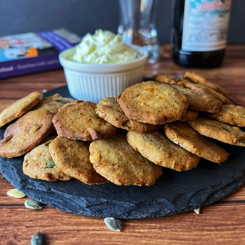 Keto krakersy, 3 składniki, najlepsza przekąska