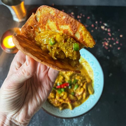 Keto naan - indyjskie chlebki bez glutenu i bez białej mąki