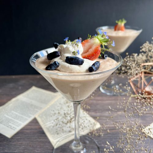 Domowy budyń rabarbarowy, keto, bez cukru, bez sztucznych aromatów