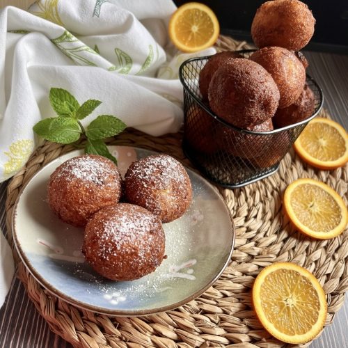 Keto pączki serowo-pomarańczowe bez cukru, bez glutenu, wysokobiałkowe