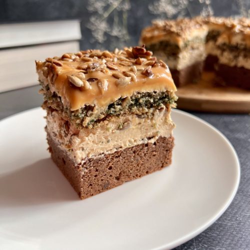 Keto ciasto słonecznikowiec - bez cukru i bez glutenu