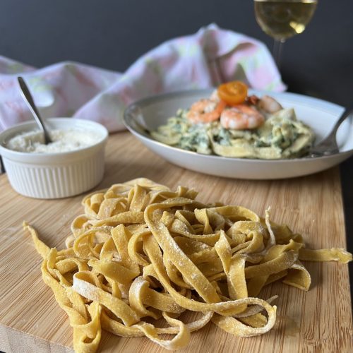 Domowy keto makaron