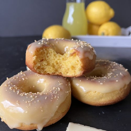 Cytrynowe oponki z polewą Limoncello, keto i bez cukry