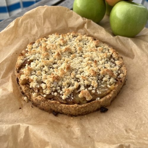 Keto tarta z jabłkami i kruszonką - klasyka w wersji low carb