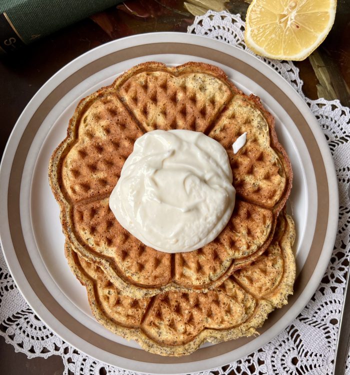 Keto gofry makowe - bez cukru i bez glutenu