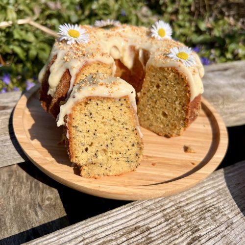 Keto babka makowo - cytrynowa, idealna na Wielkanoc