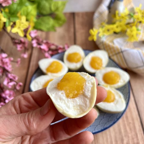 Keto deser wielkanocny jajeczka na miękko, bez cukru