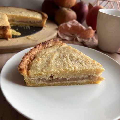 Keto tarta z jabłkami i kremem frangipane