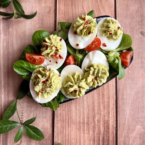 Jajka faszerowane pesto szczypiorkowym