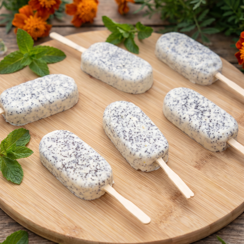 Keto lody-makowo cytrynowe - pyszne, kremowe, niskokaloryczne